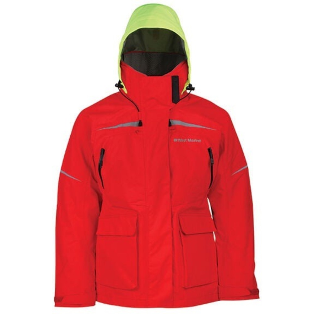 West Marine Women's Red Third Reef Waterproof Outdoor Fishing Jacket L